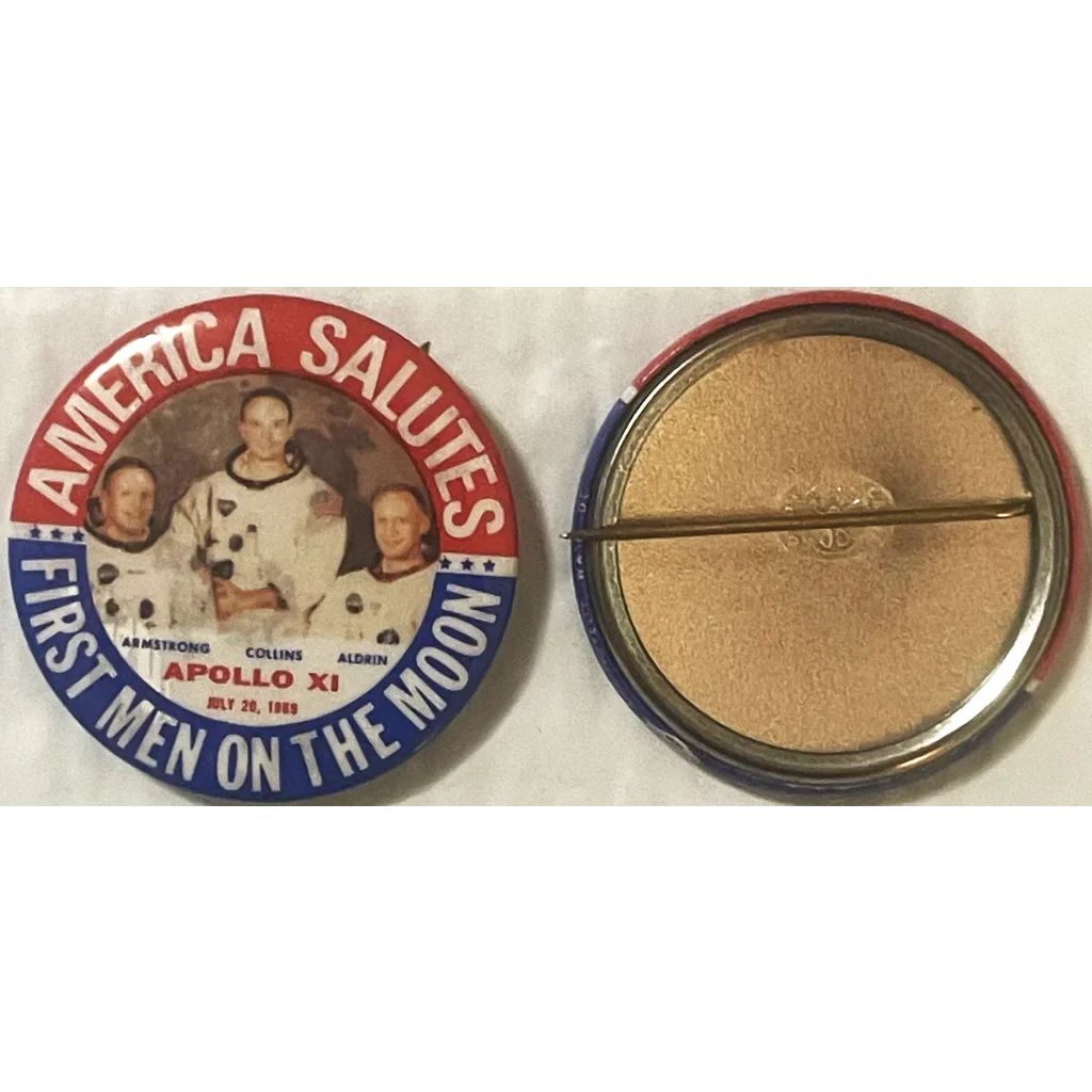 1969 Apollo XI Moon Landing Pin — NOS America Salutes First Men on the Moon