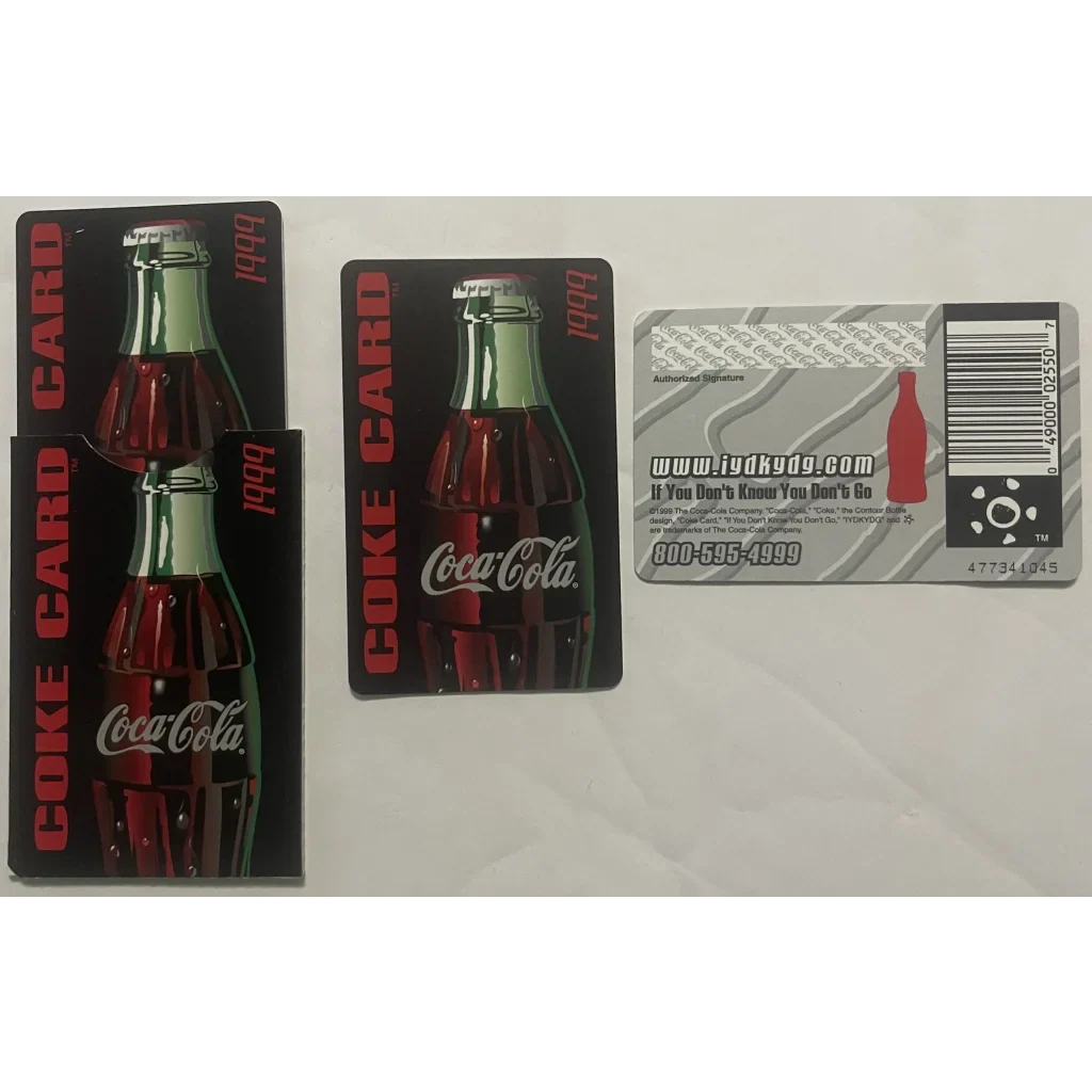 1999 Coca‑Cola Regional Promo Credit Card with Accordion Fold‑Out | Factory Boxed NOS