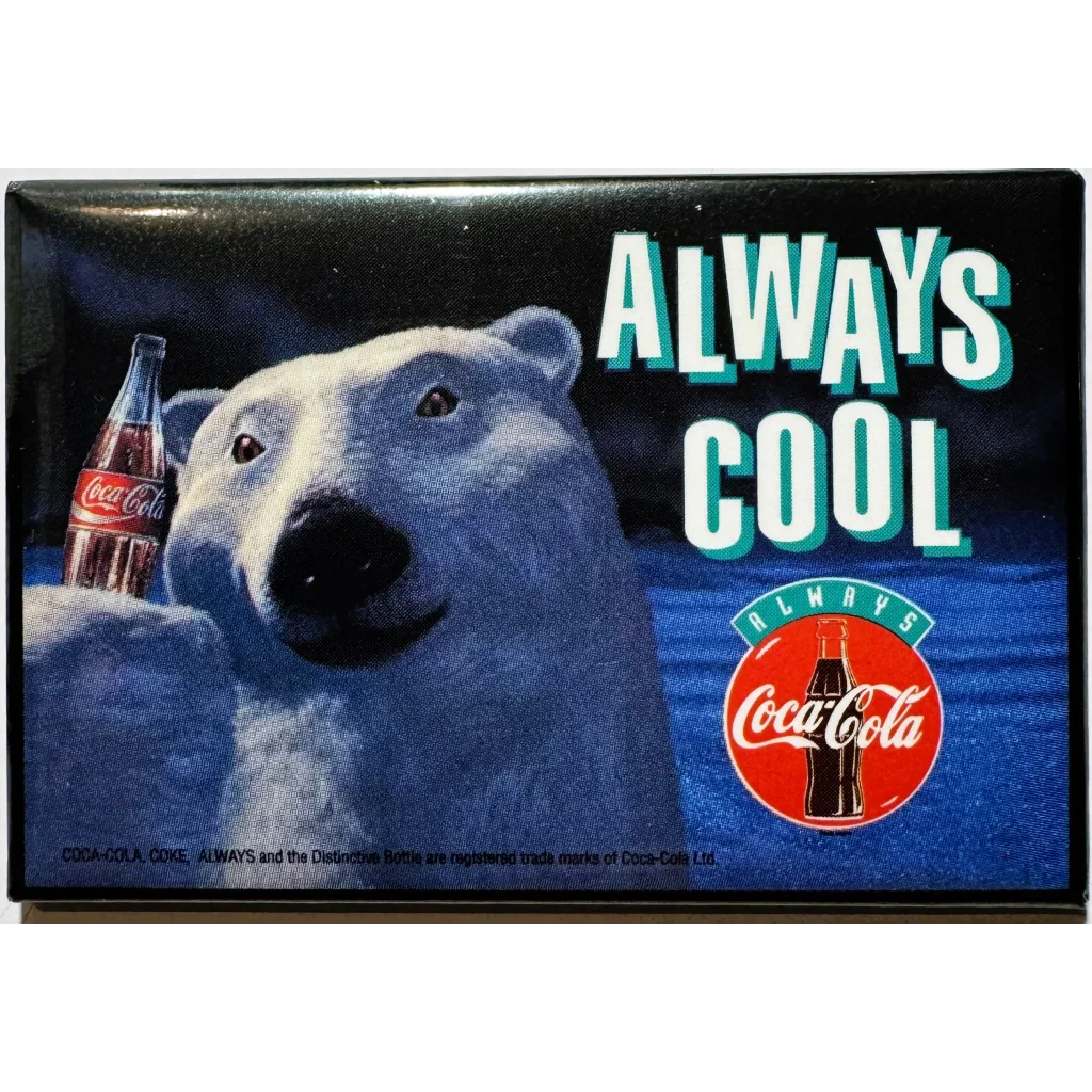 1993 Coca‑Cola Polar Bear Advertising Pin — NOS Vintage Collectible
