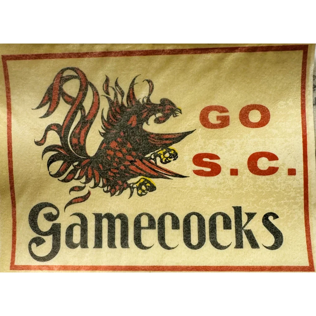 1960s South Carolina Gamecocks Decal — NOS Great Western Enterprises