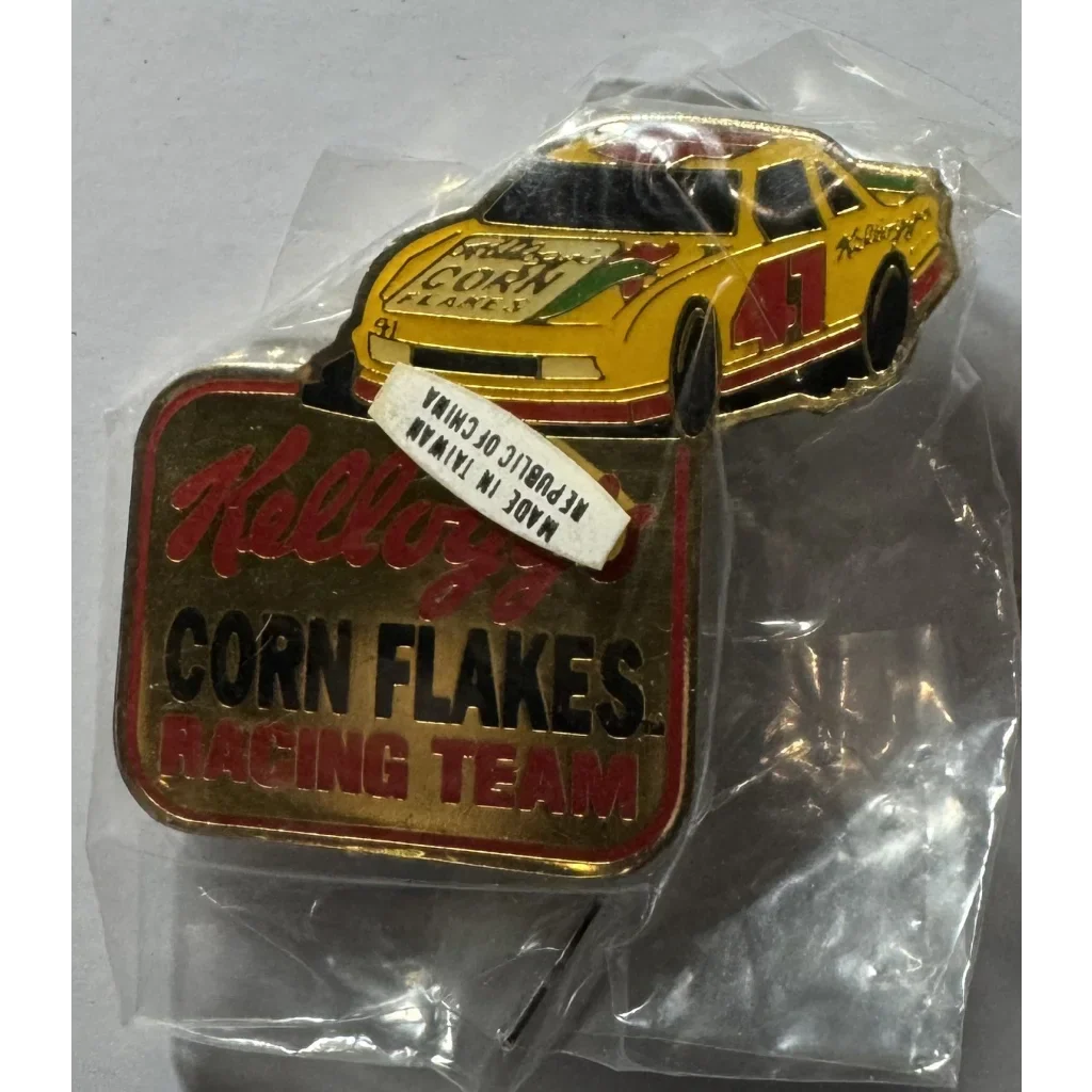 1990s Terry Labonte Kellogg’s Corn Flakes Racing Team Pin — NOS NASCAR Promo