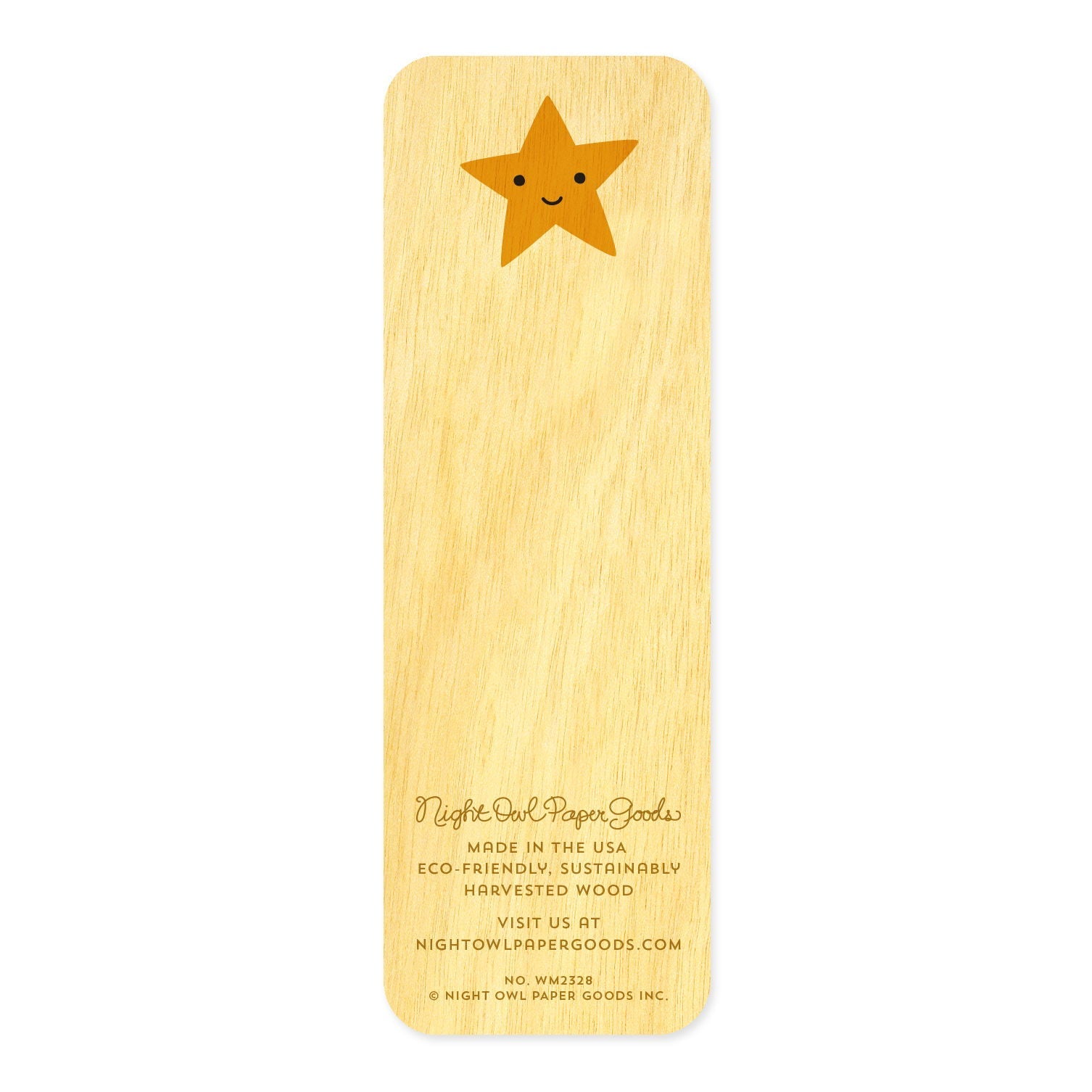 5 Stars Mini Wood Bookmark